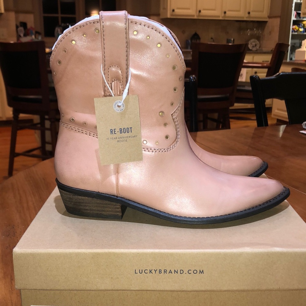 Lucky Brand leather Vachetta limited edition boots